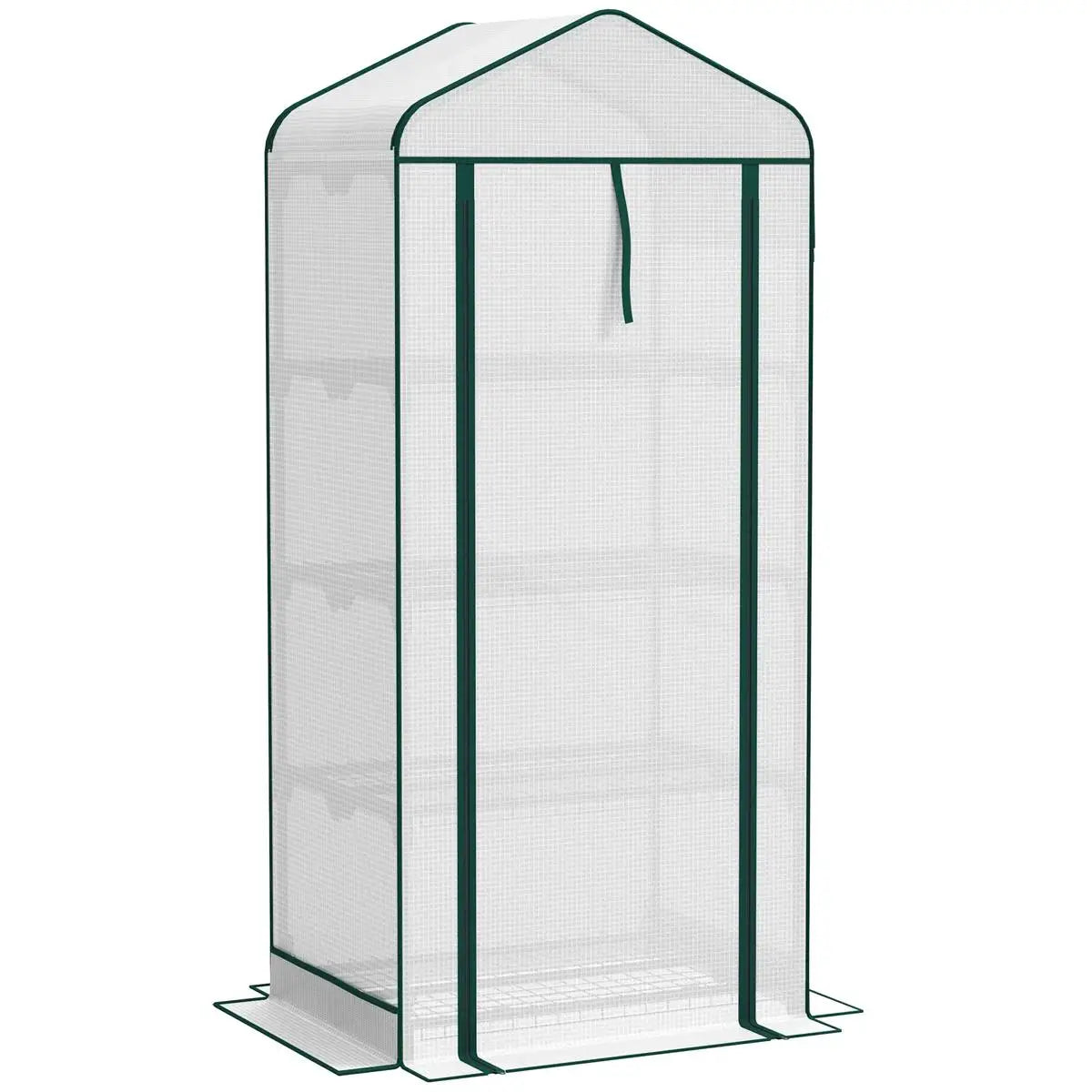 4 Tier Mini Small Greenhouse White - Perfect Small Greenhouse 4 Tier
