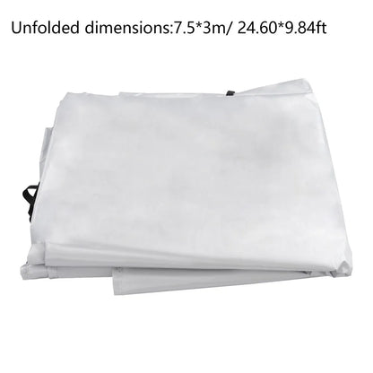 Modern Silver RV Roof Cover, Waterproof Camper Roof Cover, Protective Roof Cover