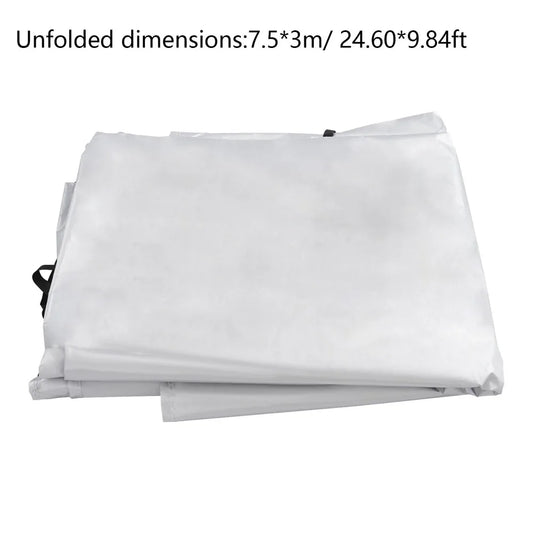 Modern Silver RV Roof Cover, Waterproof Camper Roof Cover, Protective Roof Cover