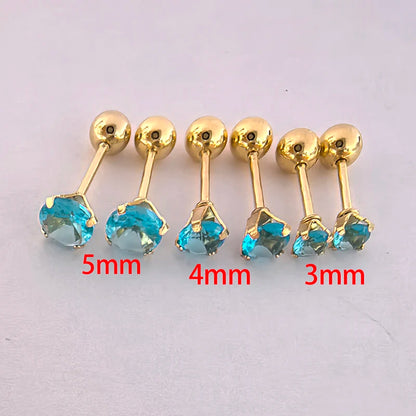 Stainless Steel & Ear Bone Stud Earrings