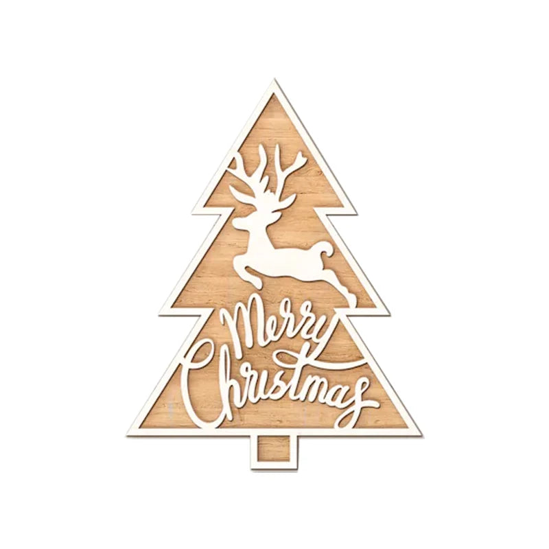 3pcs/set Christmas Tree Metal Cutting Dies HO HO Reindeer Snowflake Merry Christmas Nesting Diecut for DIY Scrapbooking Card
