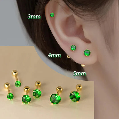 Stainless Steel & Ear Bone Stud Earrings