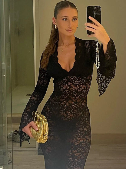 Long Sleeve Sexy Dress