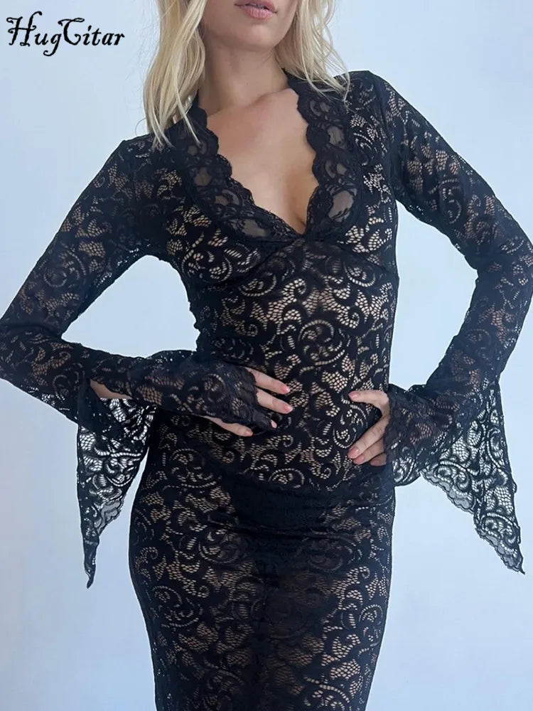 Long Sleeve Sexy Dress